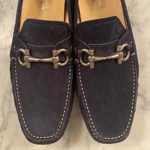 Salvatore Ferragamo Parigi Suede Bit Loafers
